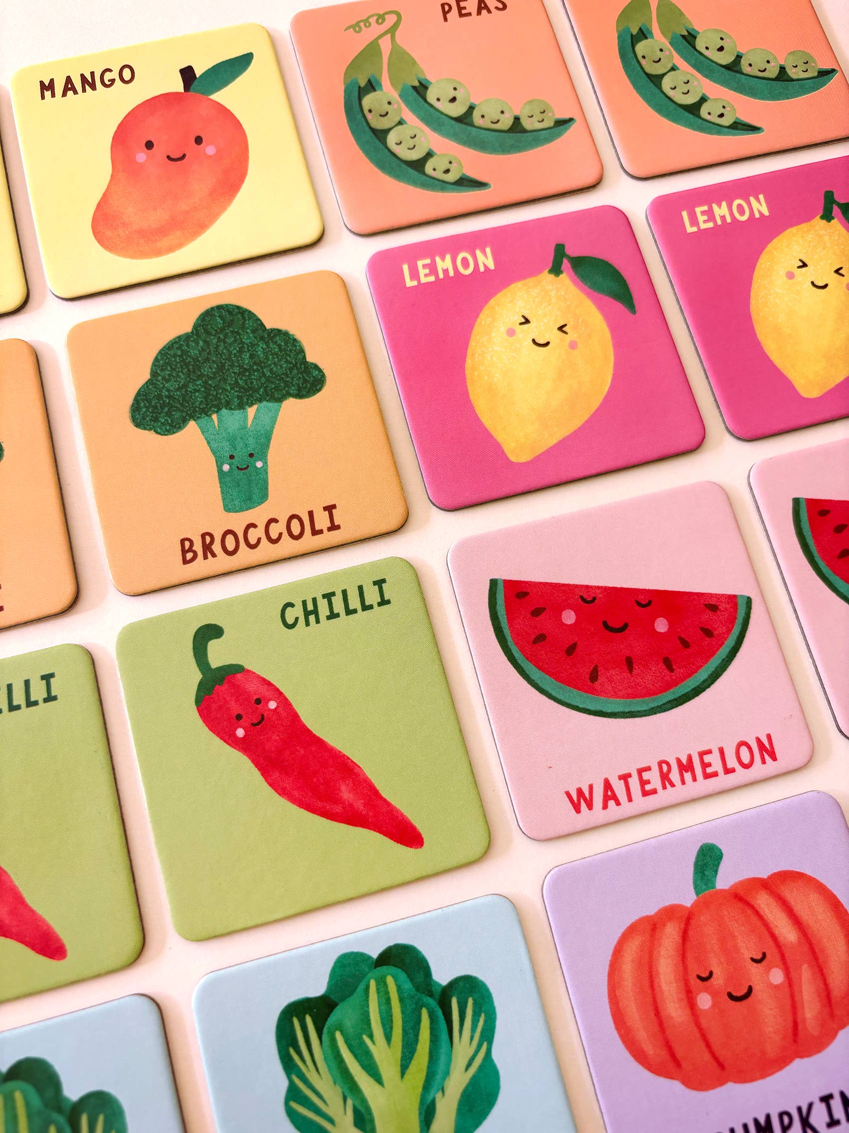 Lauren Sissons Studio - Fruit and Veg Memory & Matching Game