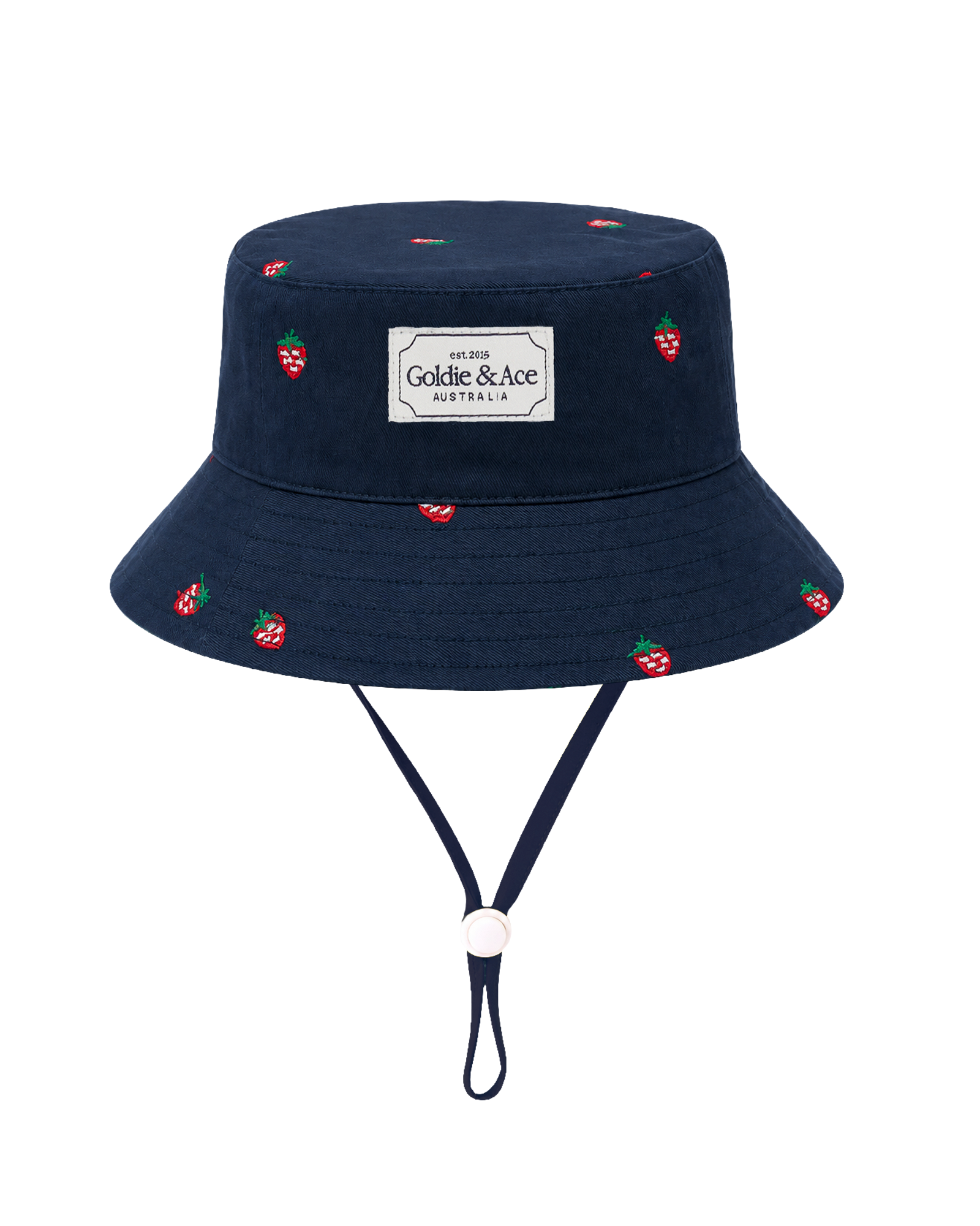 Goldie + Ace - Mini Strawberry Embroidered Bucket Hat