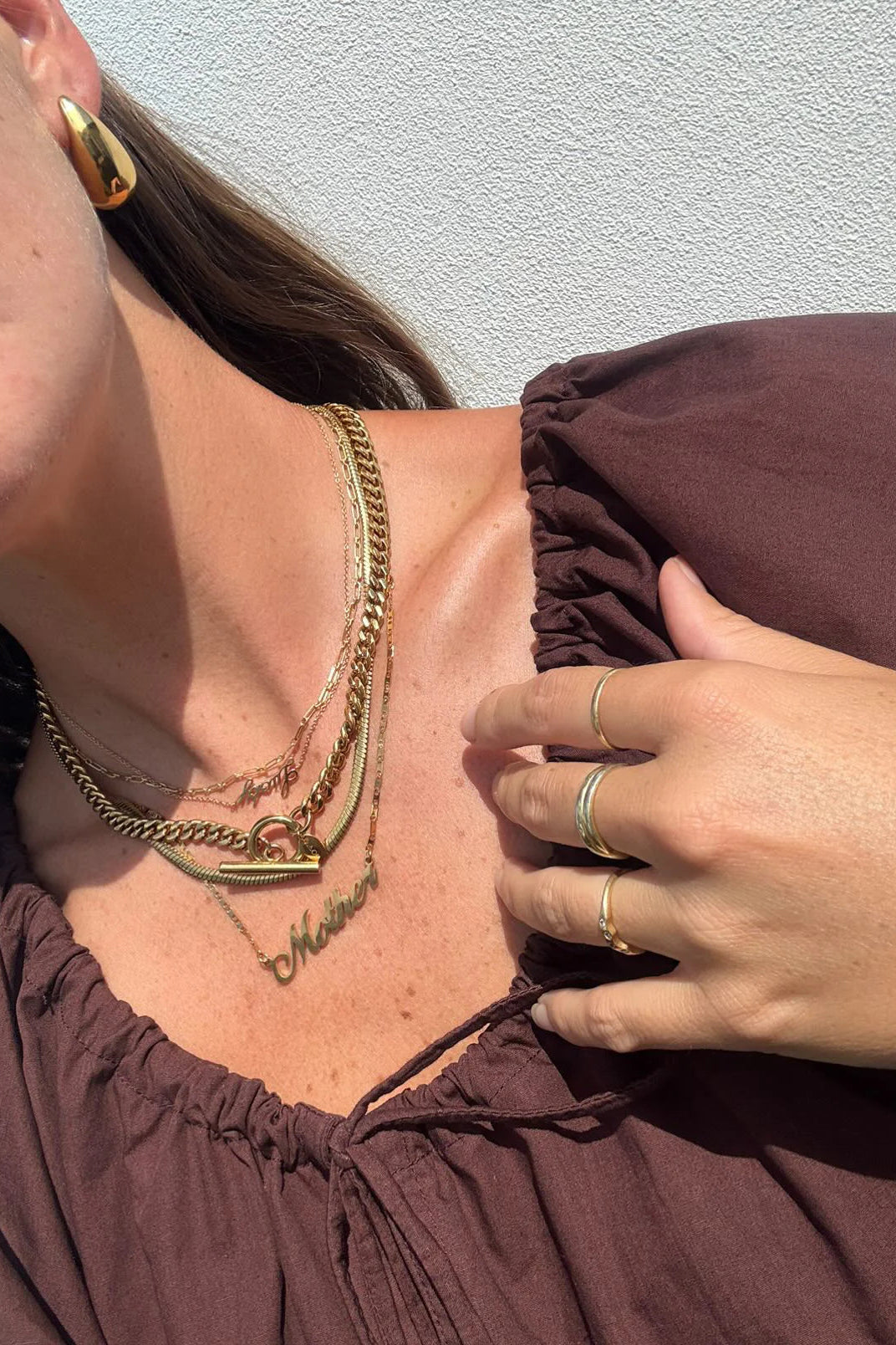 Aelia - Mother Necklace 18k Gold Plated