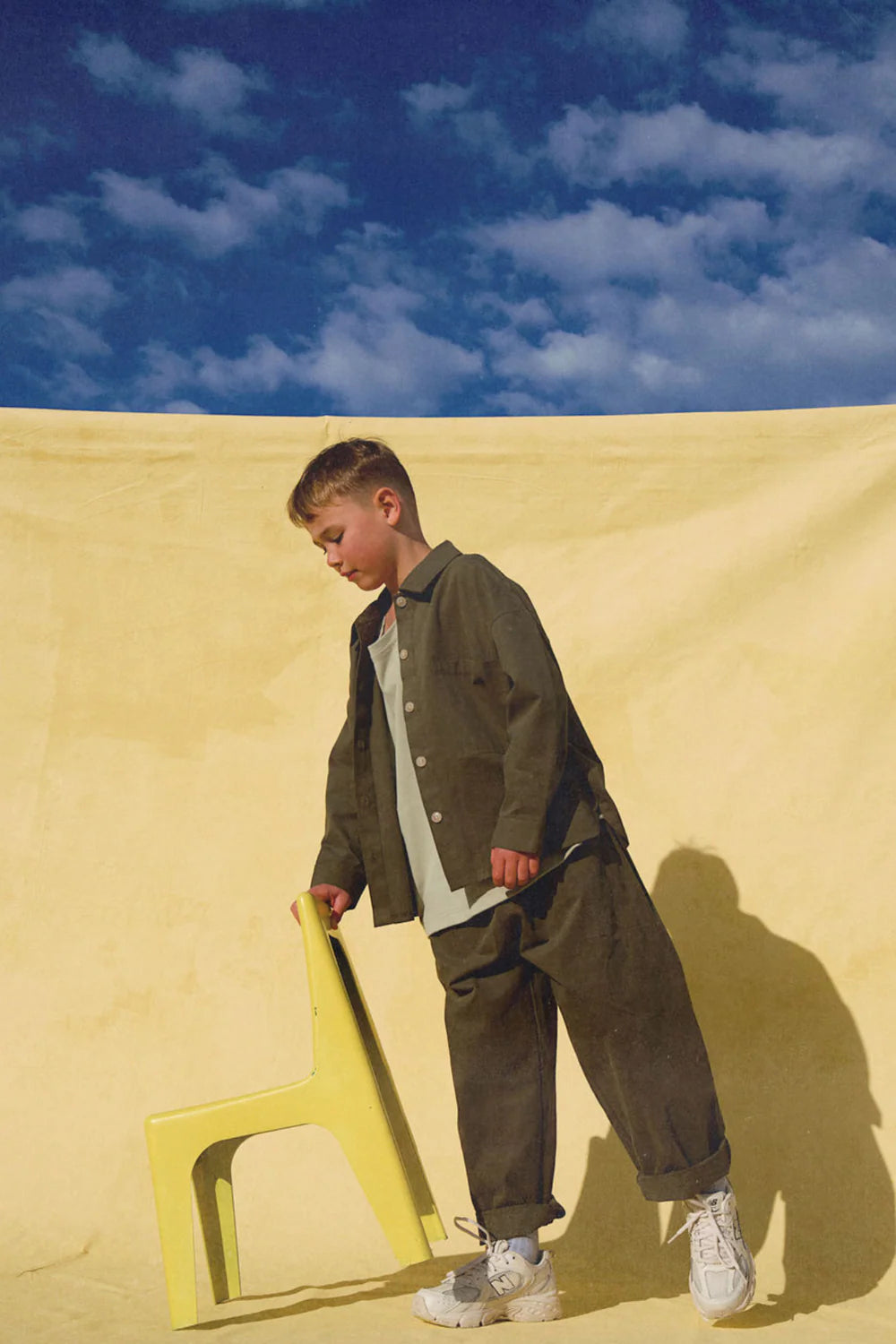 Little The Label - Dusty Drop Crotch Pant Khaki