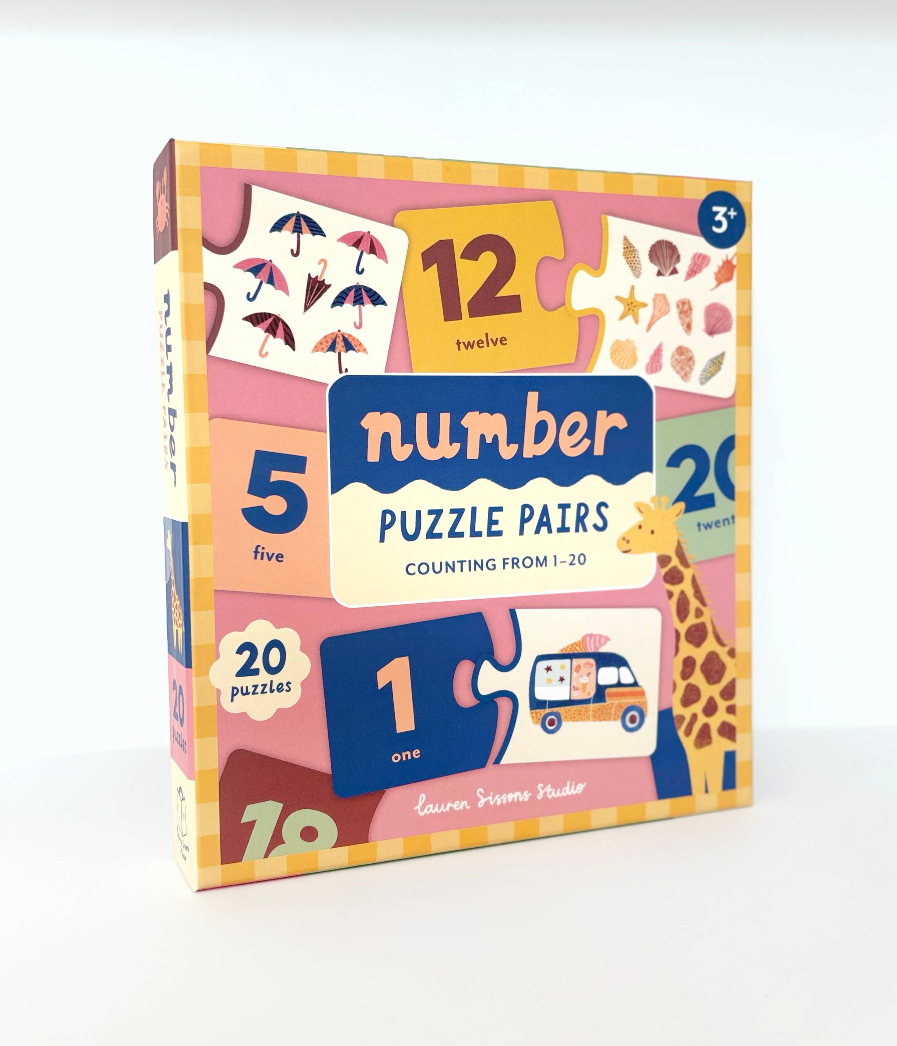 Lauren Sissons Studio - Number Puzzle Pairs Educational Kids Game