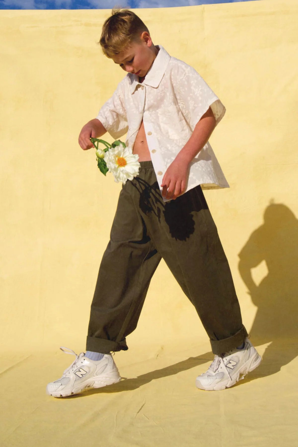 Little The Label - Dusty Drop Crotch Pant Khaki