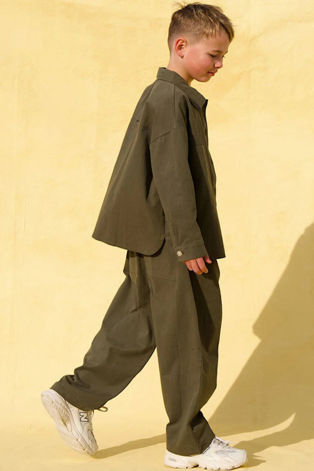 Little The Label - Dusty Drop Crotch Pant Khaki