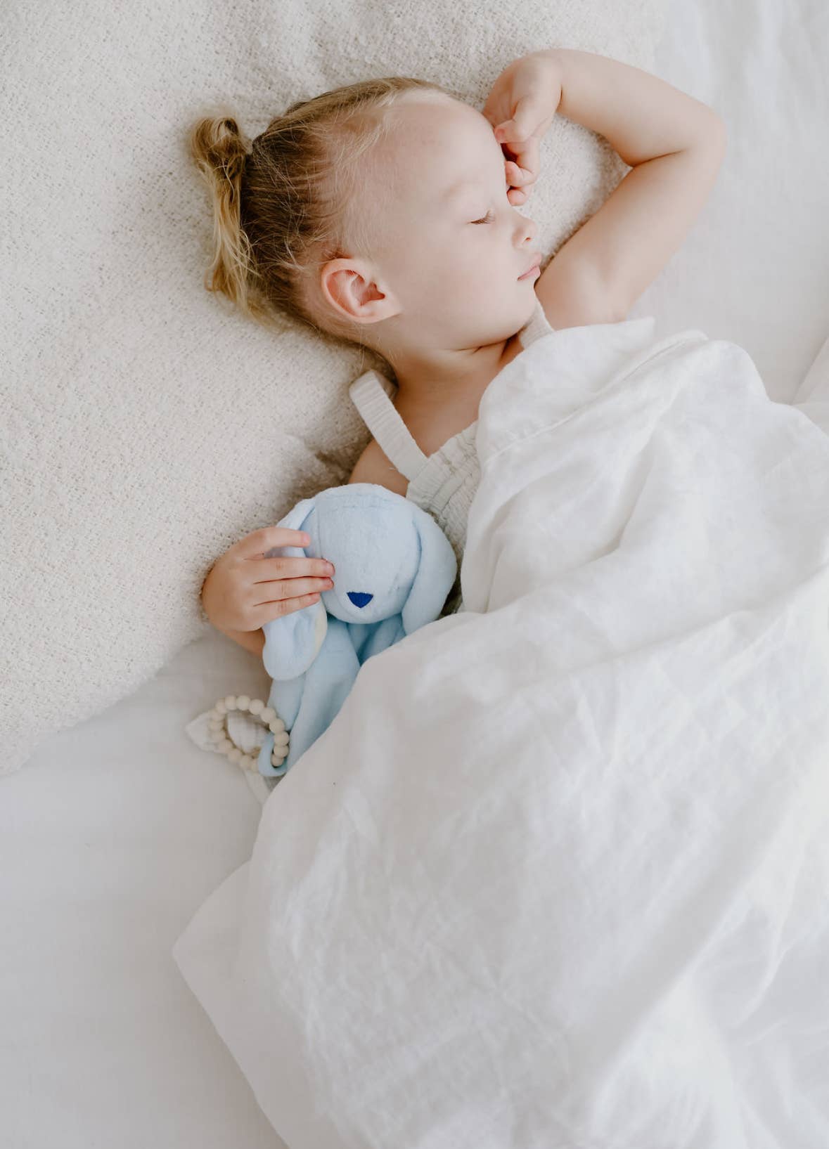 The Name Nest - Marnie Bunny Comforter and Teether Blue