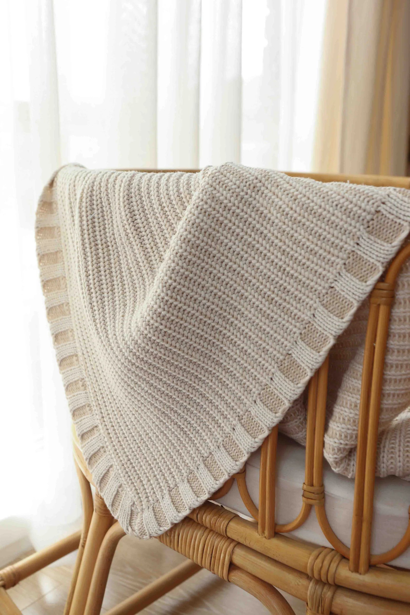 Freckles the Label - Chunky Knit Blanket Oat