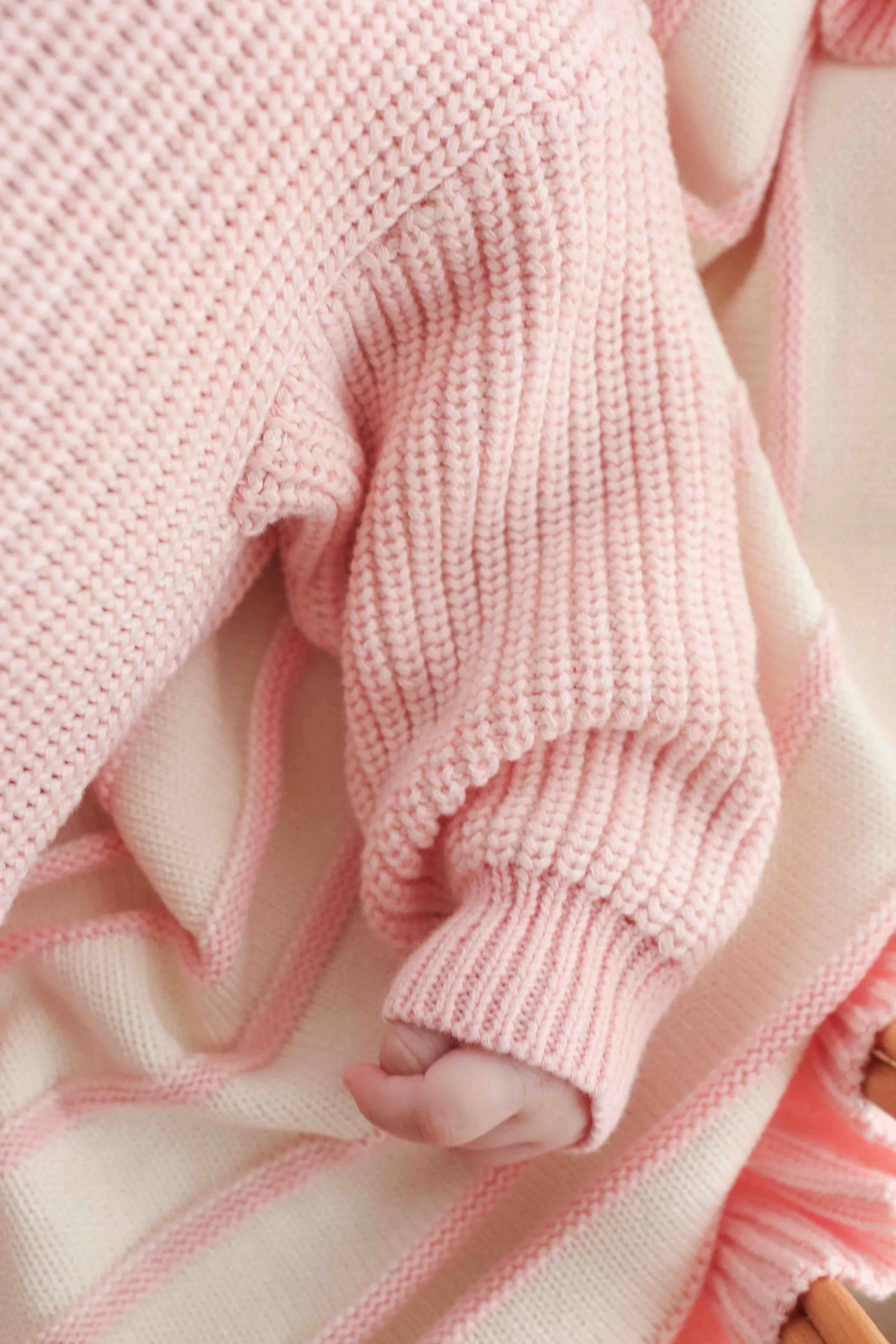 Freckles the Label - Chunky Long Sleeve Romper Sweetpea