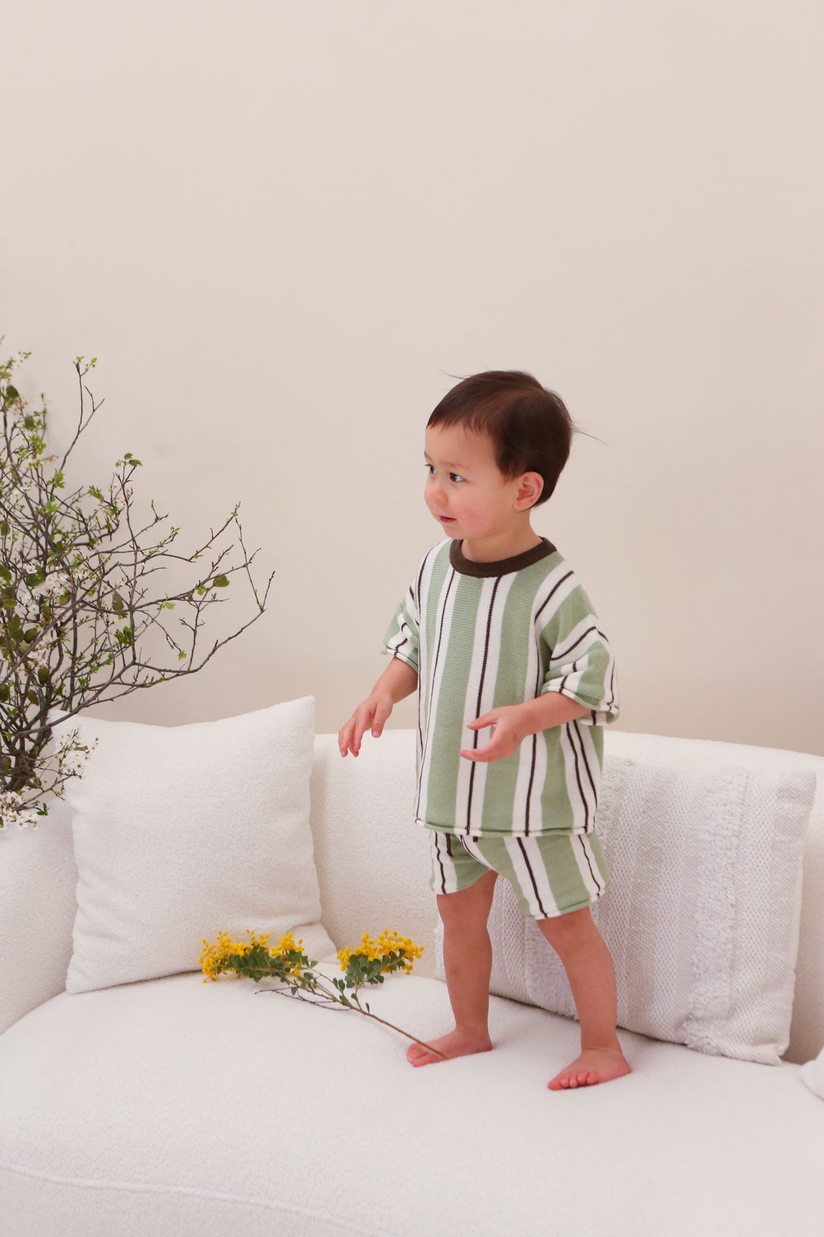 Freckles the Label Retro Stripe Knit Set Wildwood