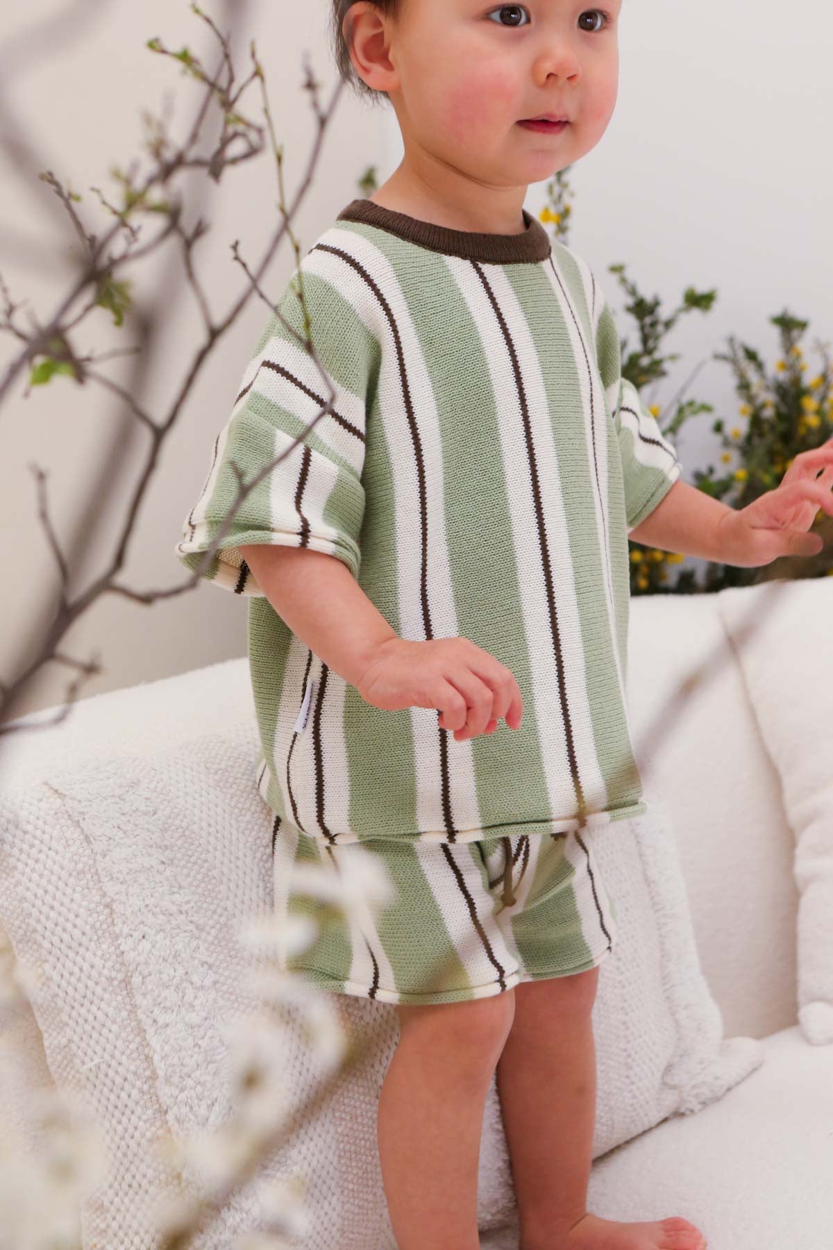Freckles the Label Retro Stripe Knit Set Wildwood