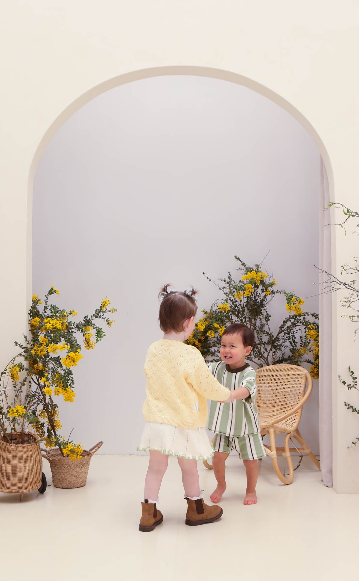 Freckles the Label Mila Pointelle Cardigan Butter