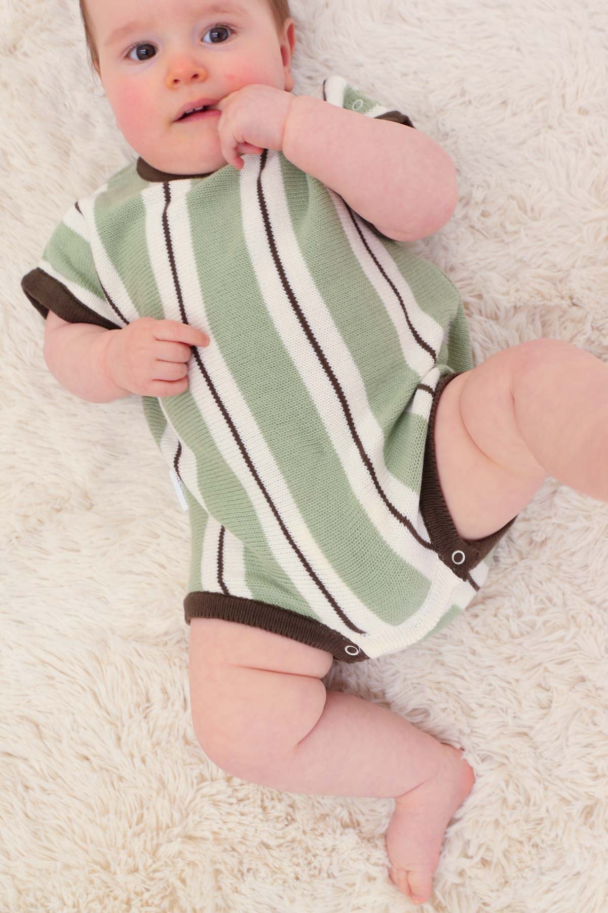 Freckles the Label Retro Stripe Romper Wildwood