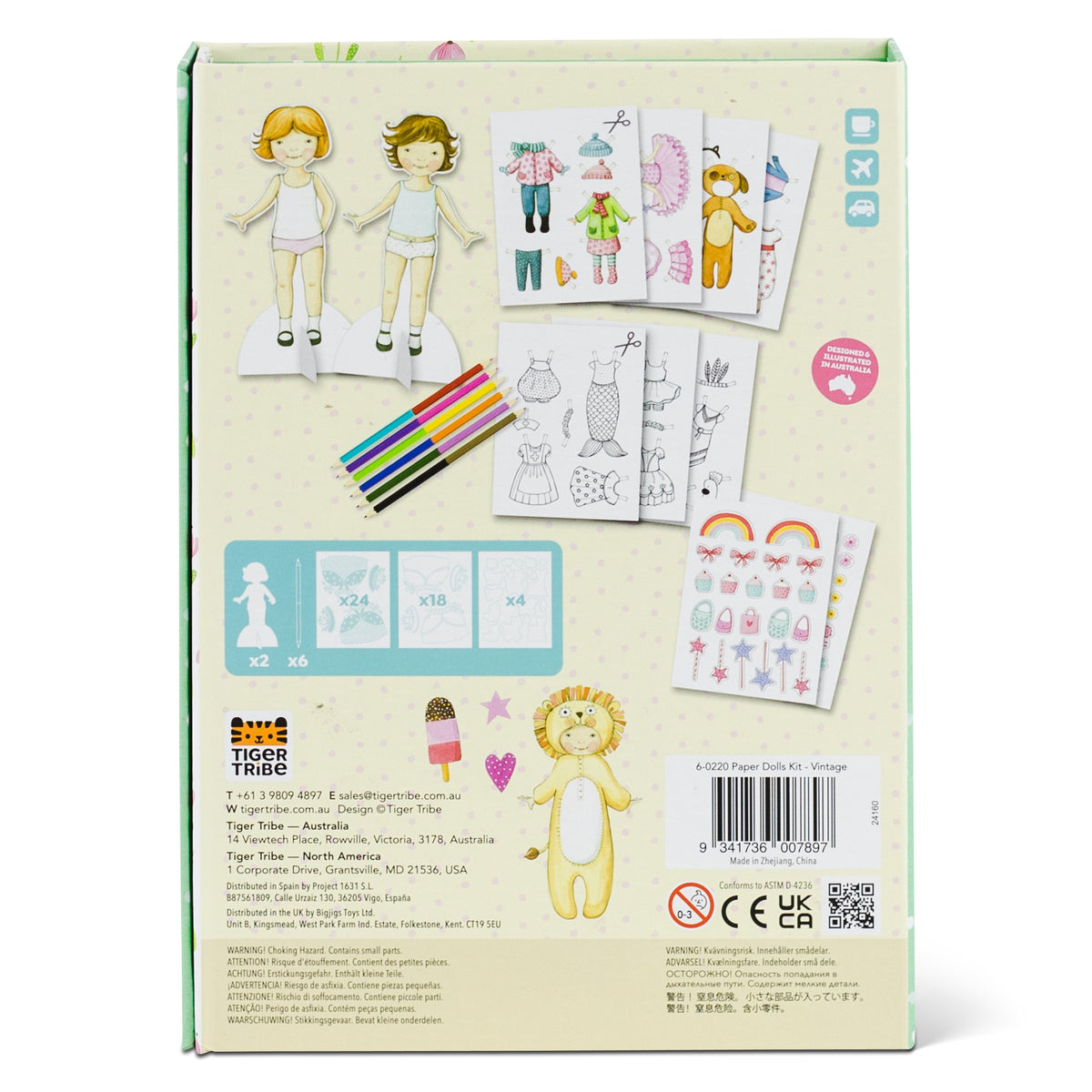 Tiger Tribe - Paper Dolls Kit Vintage
