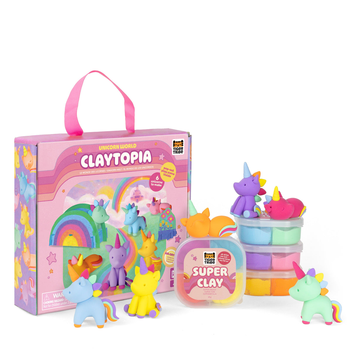 Tiger Tribe Claytopia Unicorn World