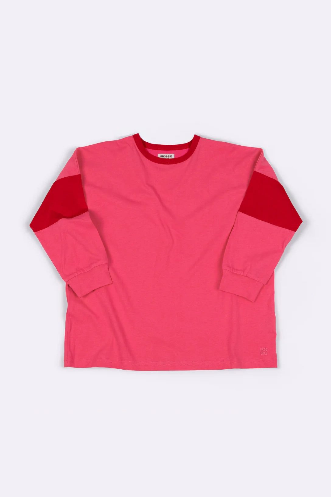 Bbobbie - Two Tone Long Sleeve Tee Pink/Red