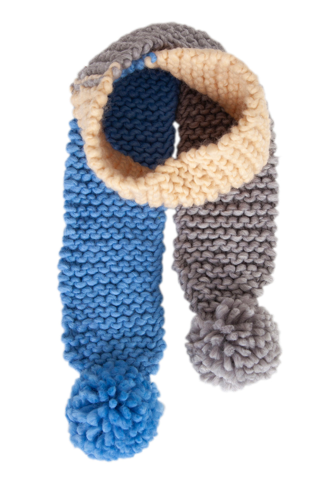 The earth scarf ocean by Acorn Kids on a white background.