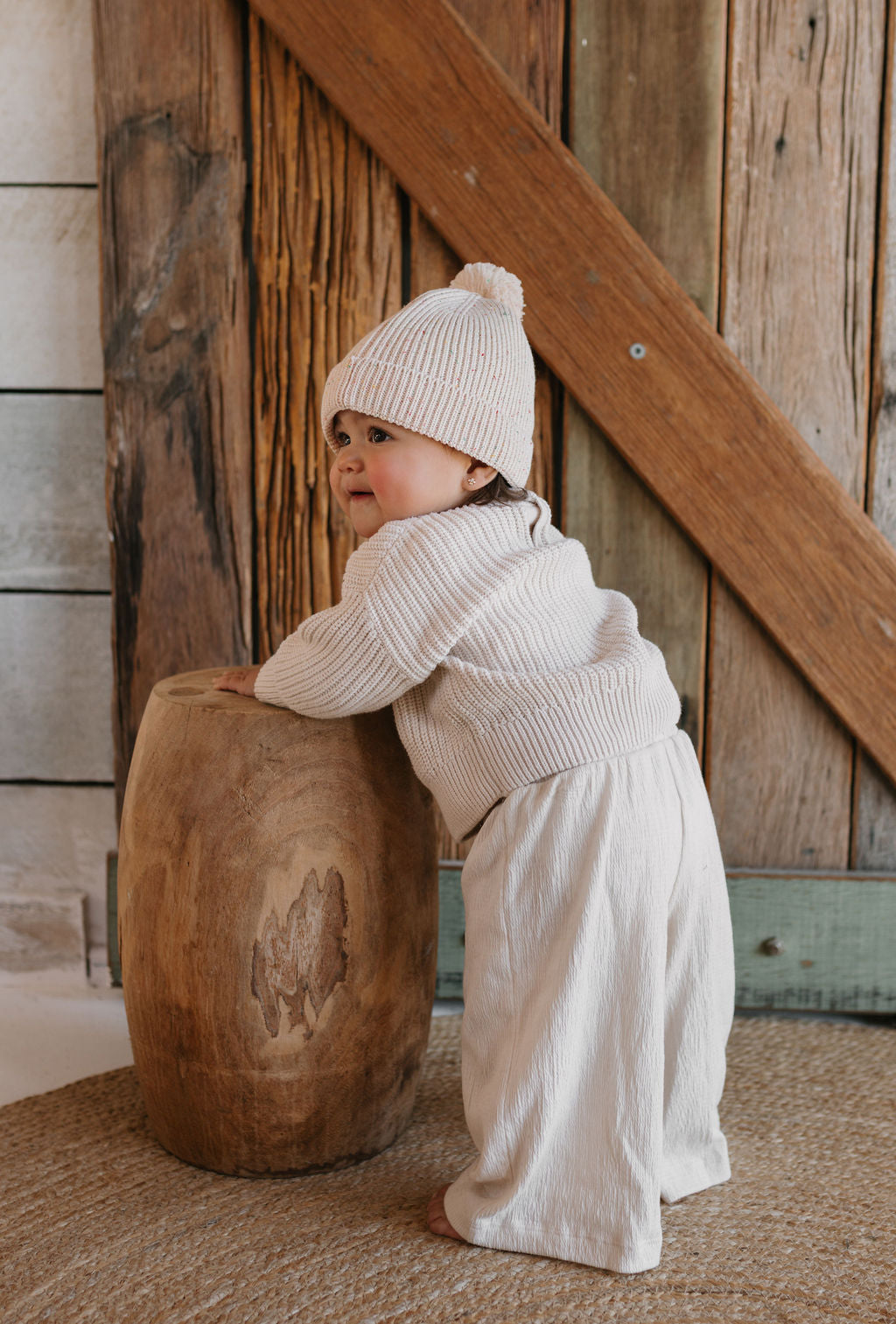 Acorn Kids - Stargaze Beanie Cream Speckle