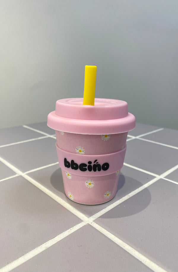 Reusable Babycino Cup 120ml Daisy Baby Pink
