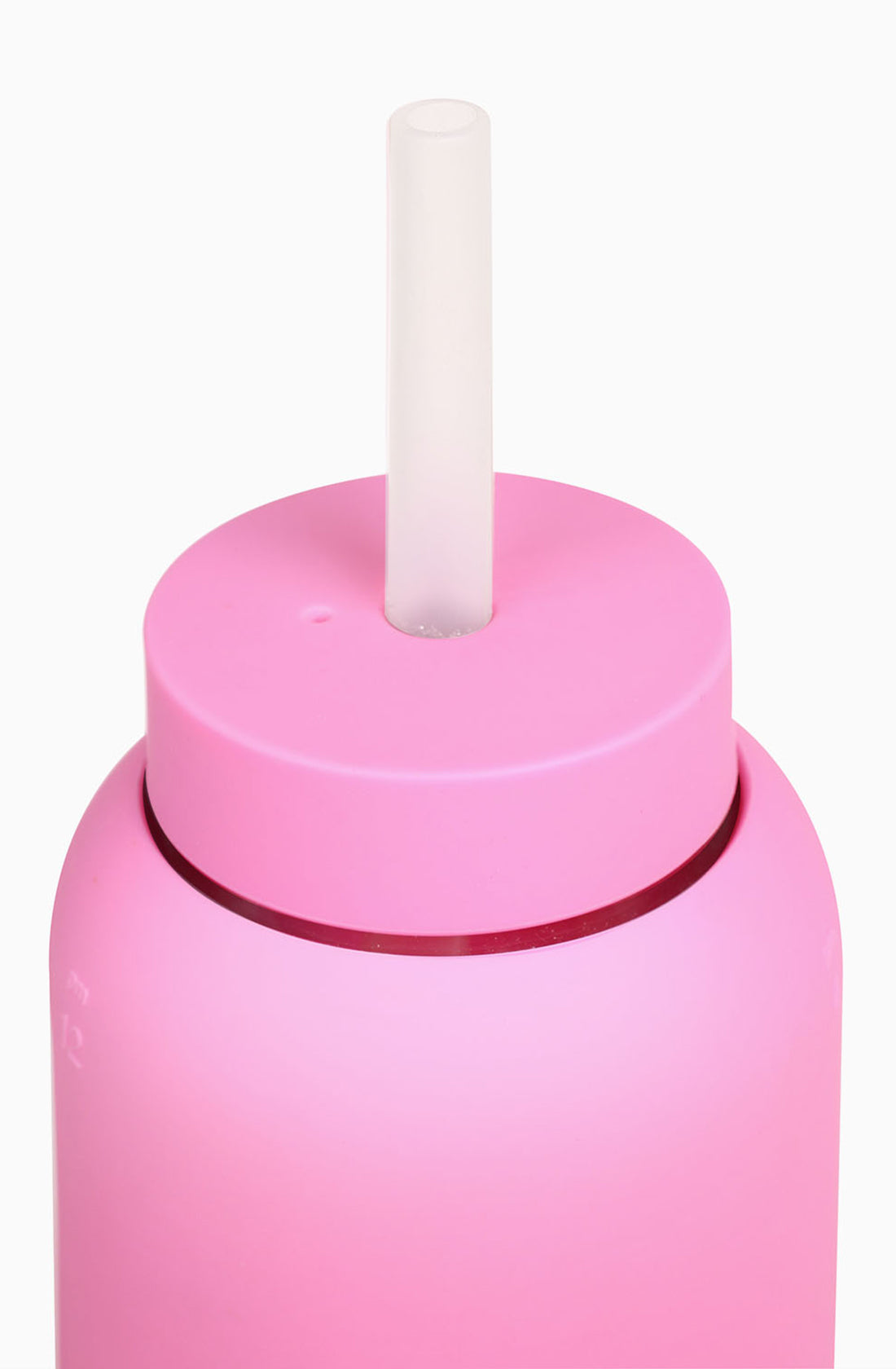 Bink lounge straw and cap in bubblegum colour.