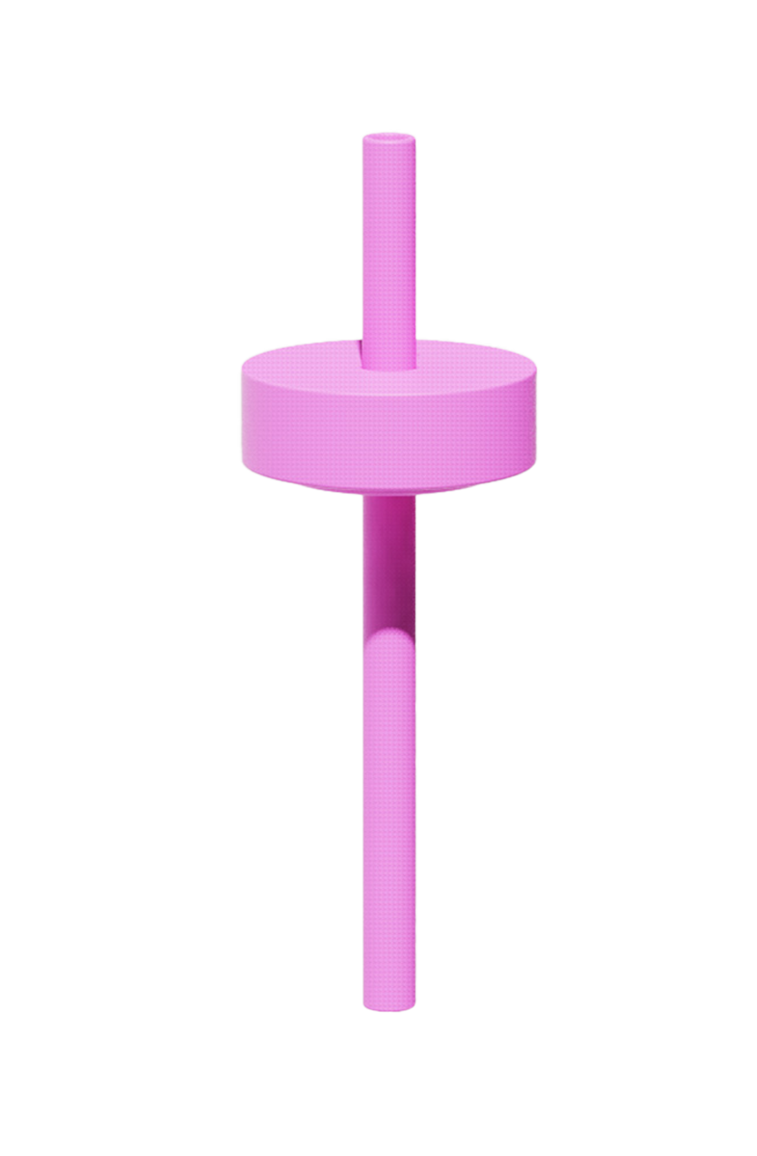 Bink mini straw & cap in bubblegum colour.