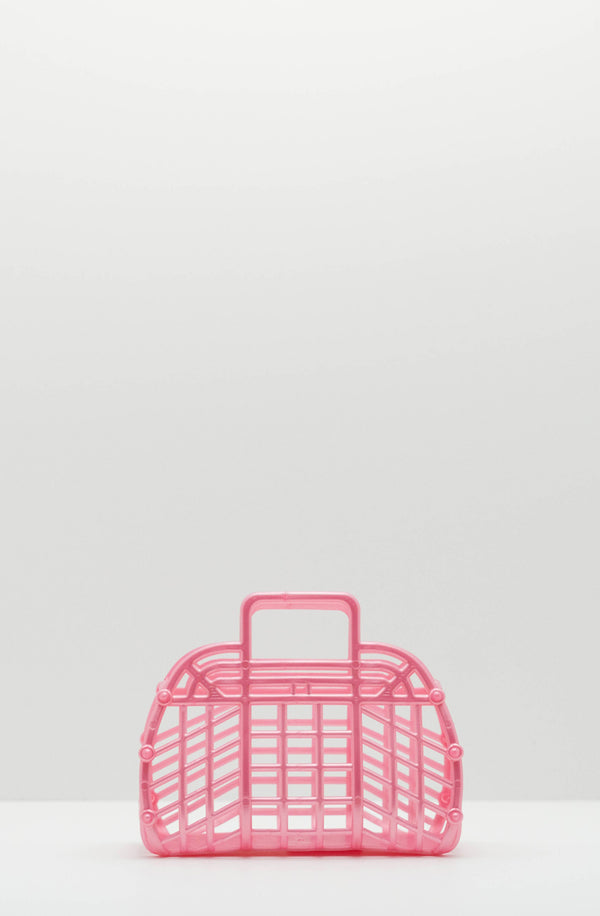 Mini Retro Jelly Basket Pearl Pink