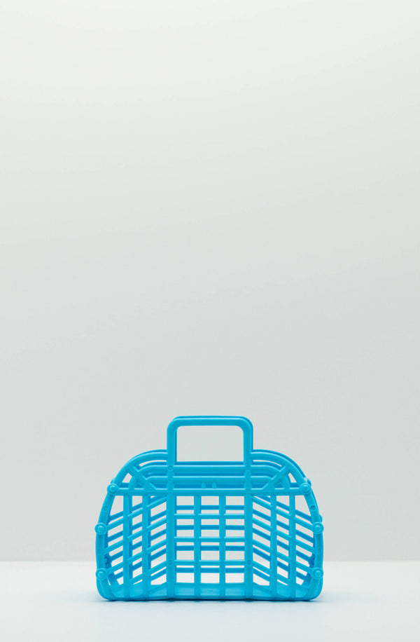 Mini Retro Jelly Basket Turquoise