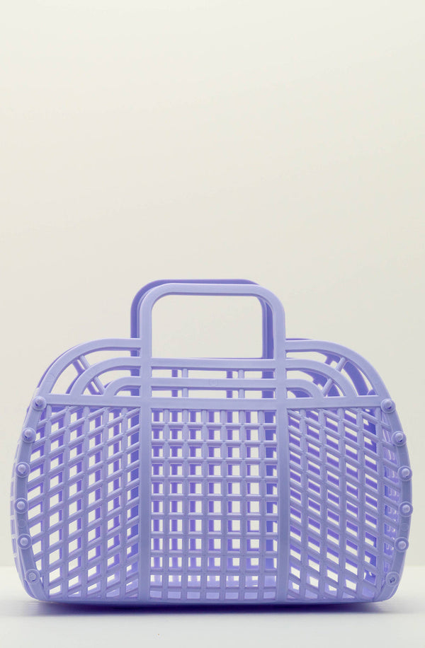Medium Retro Jelly Basket Lilac