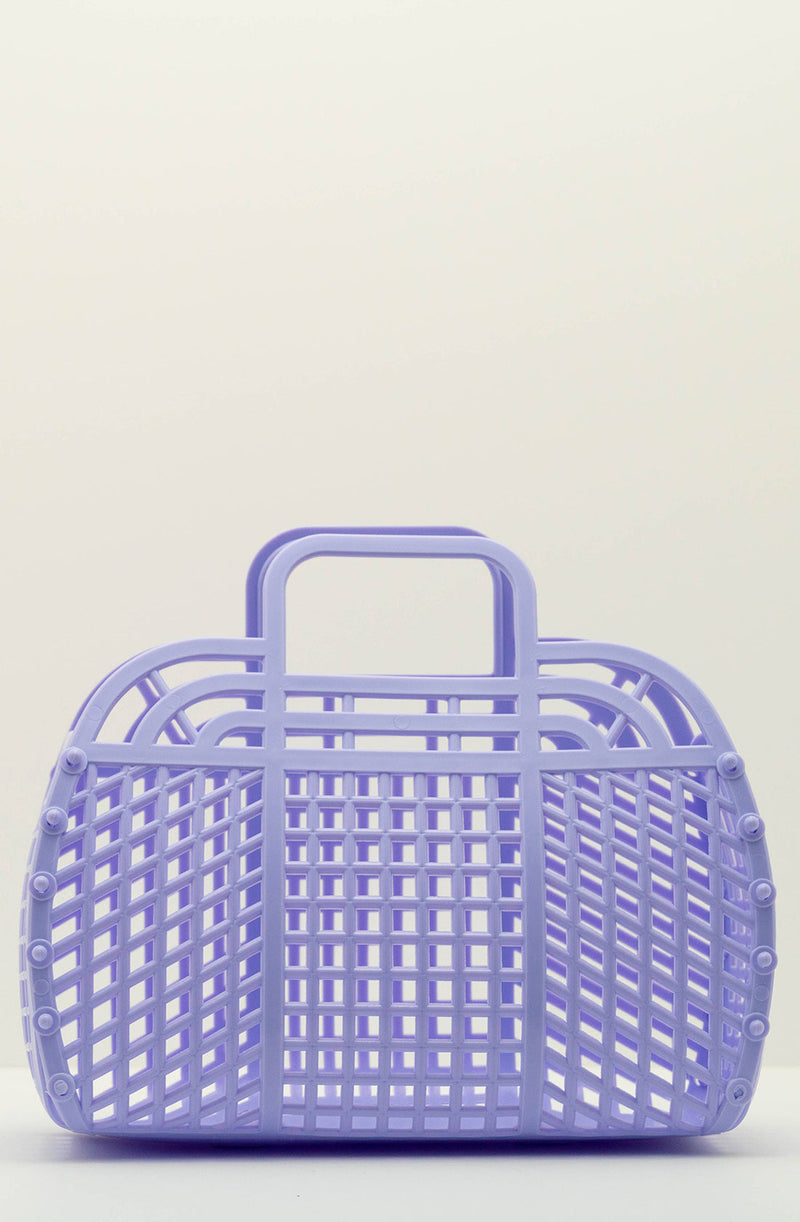 Medium Retro Jelly Basket Lilac