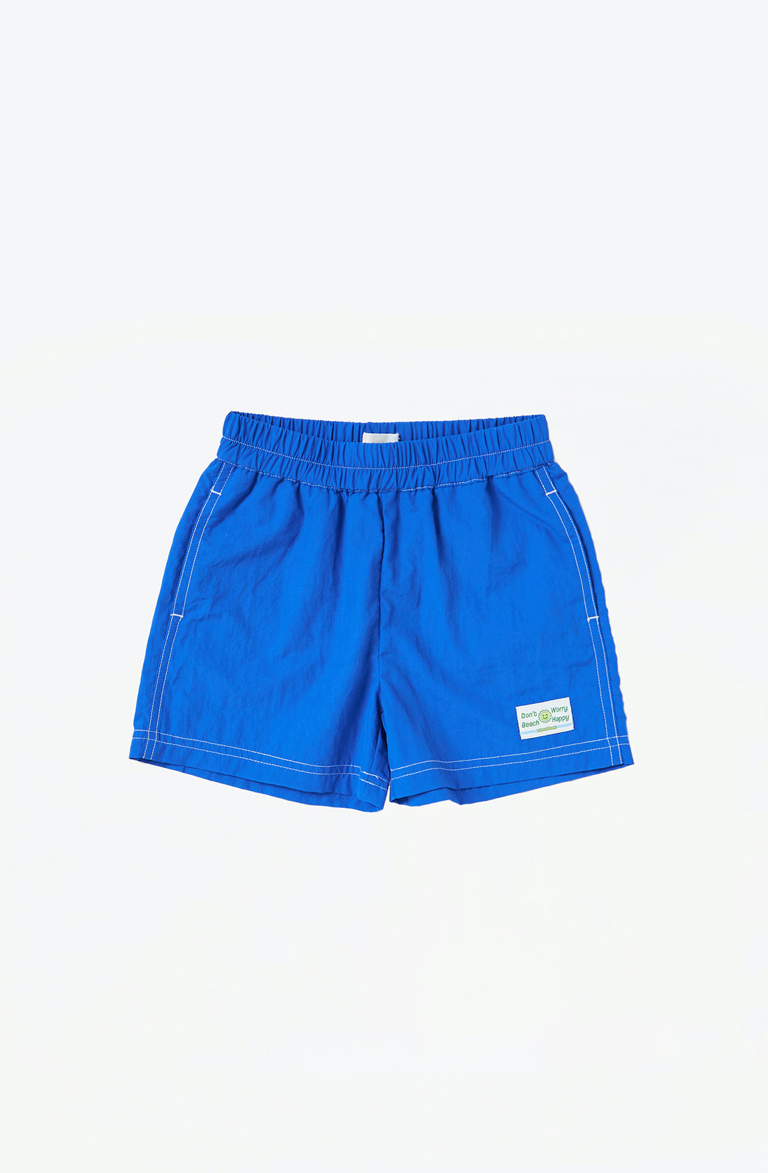 Run free runner short in blue.