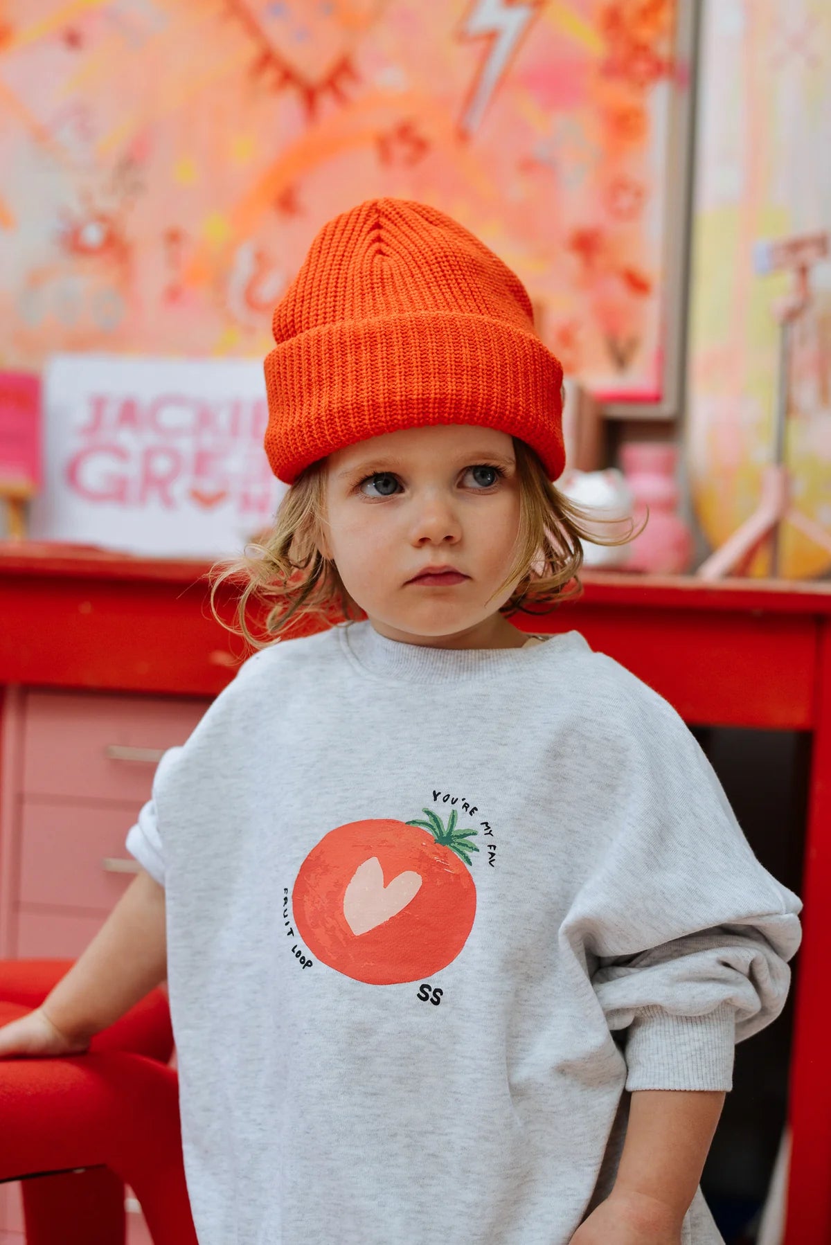 PRE-ORDER Sunday Siblings - Figo Beanie Red