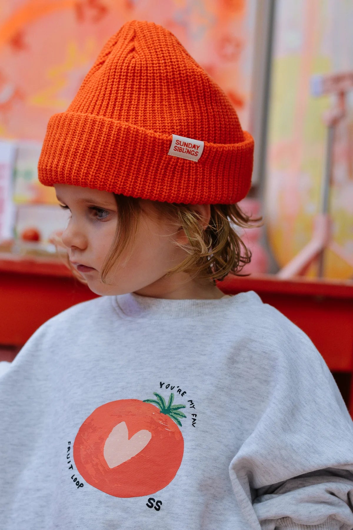PRE-ORDER Sunday Siblings - Figo Beanie Red