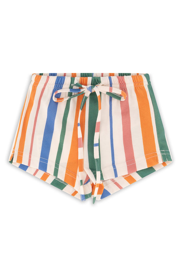 Stripe shorts on white background