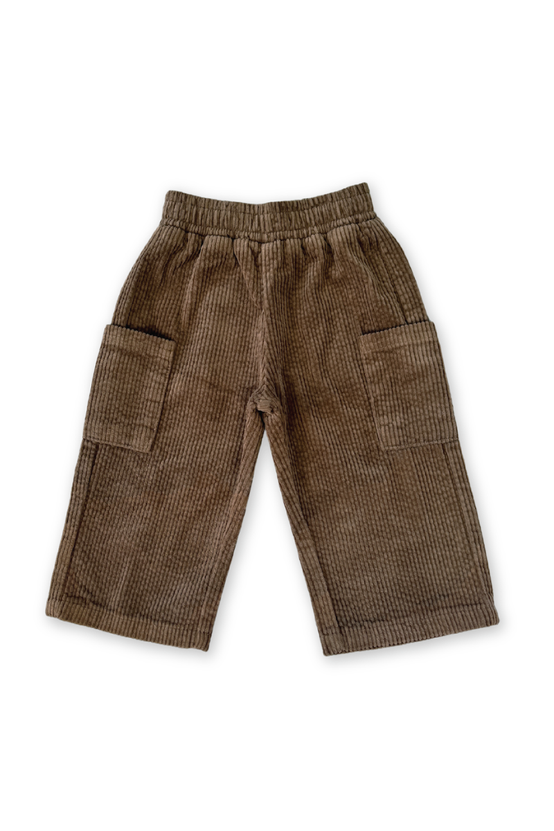 Grown - Organic Cord Pocket Pant Espresso - Size 8