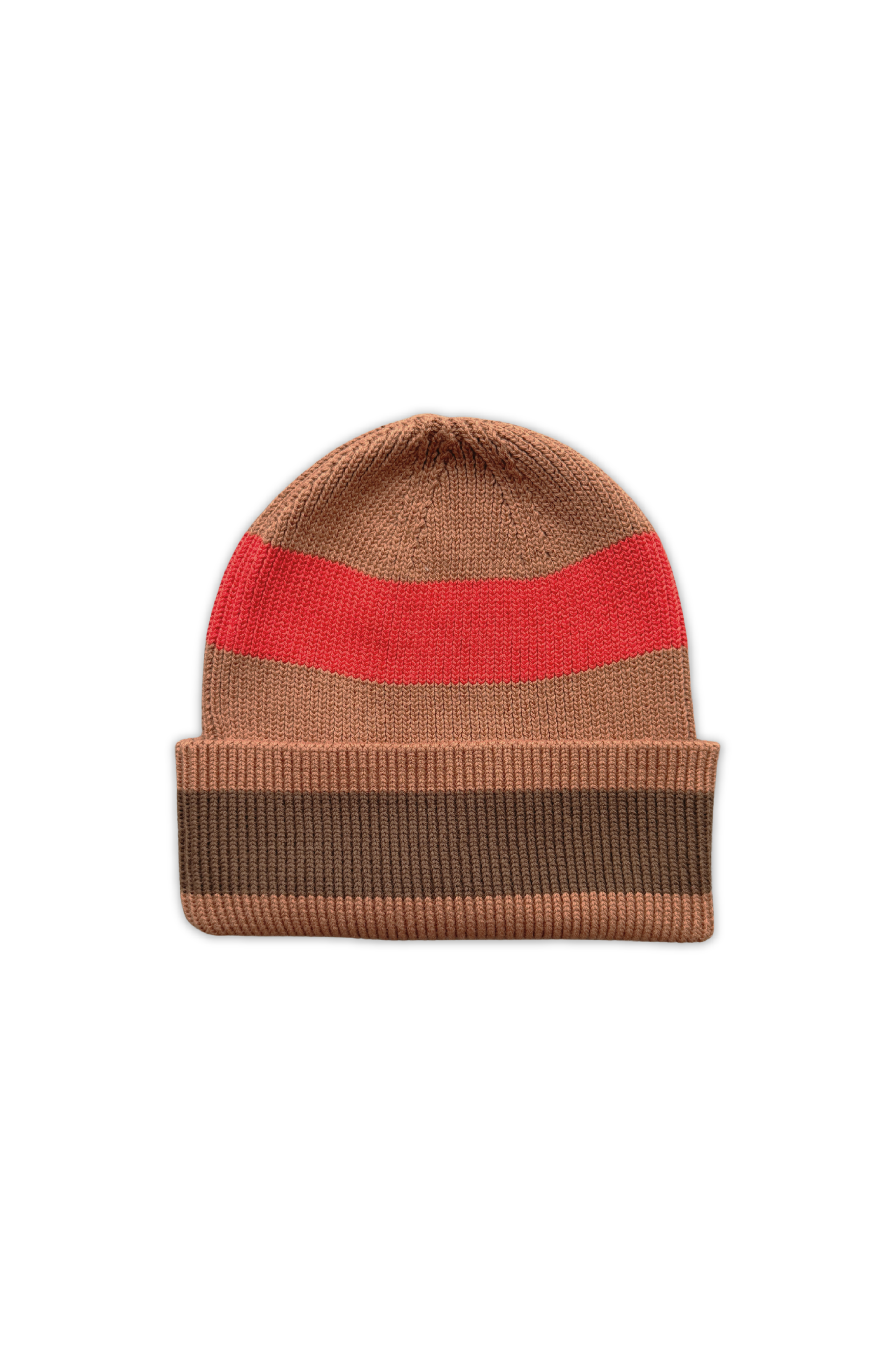 Grown - Organic Striped Pixie Knit Beanie Earth