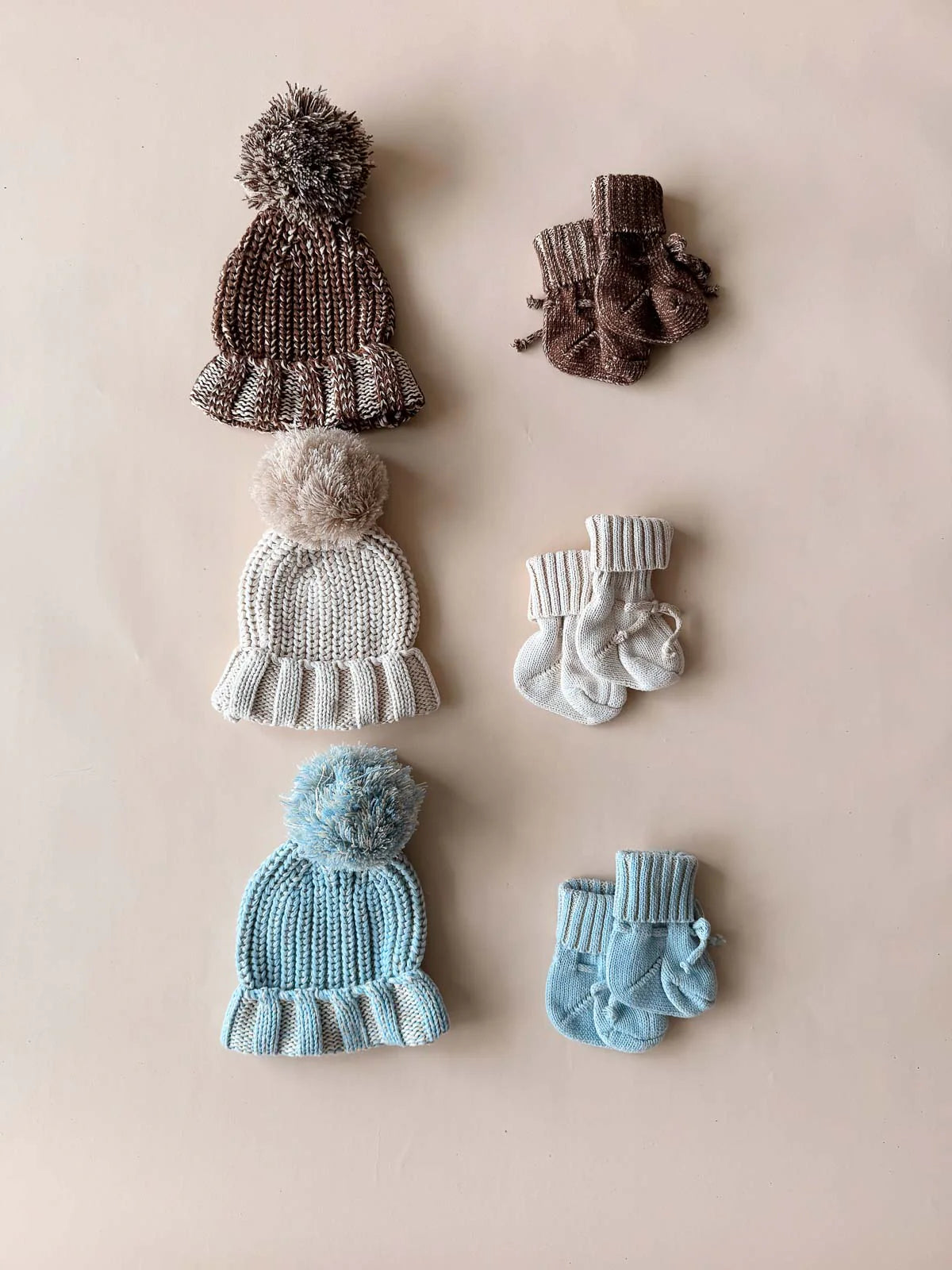 Freckles the Label - Chunky Cotton Booties Sky