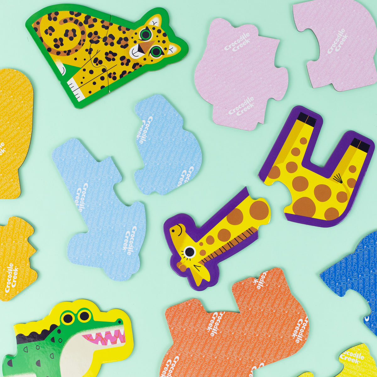 Crocodile Creek - Let's Begin Puzzle 2 pc Jungle