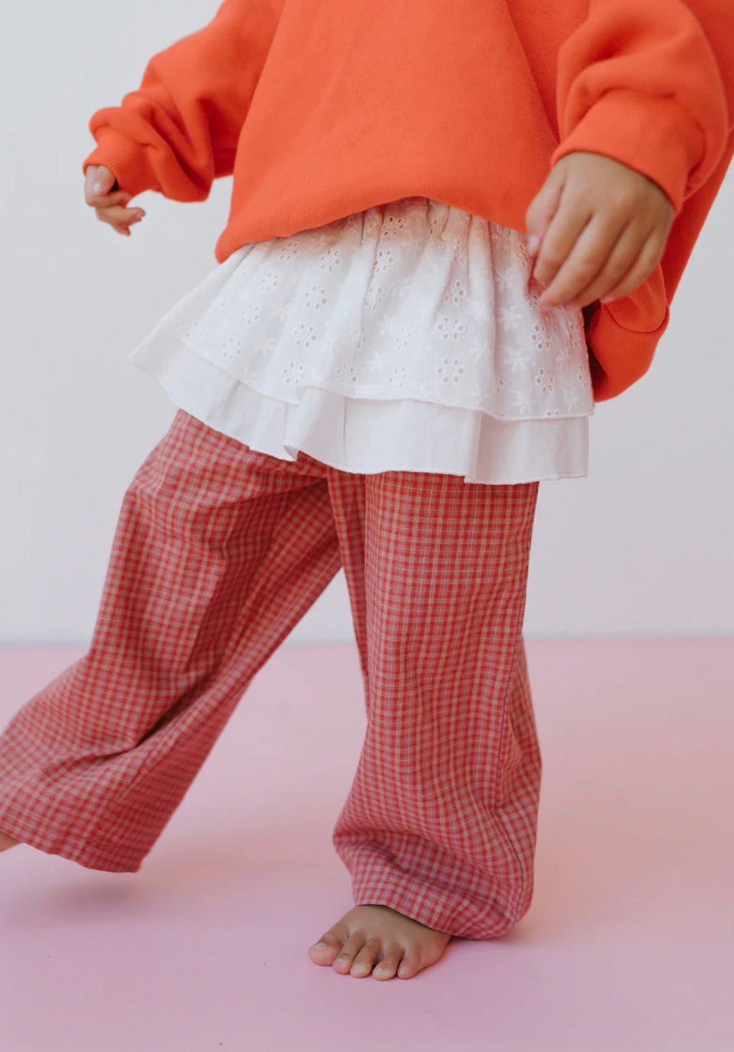 Lenn Label - Cotton Check Pant Pink