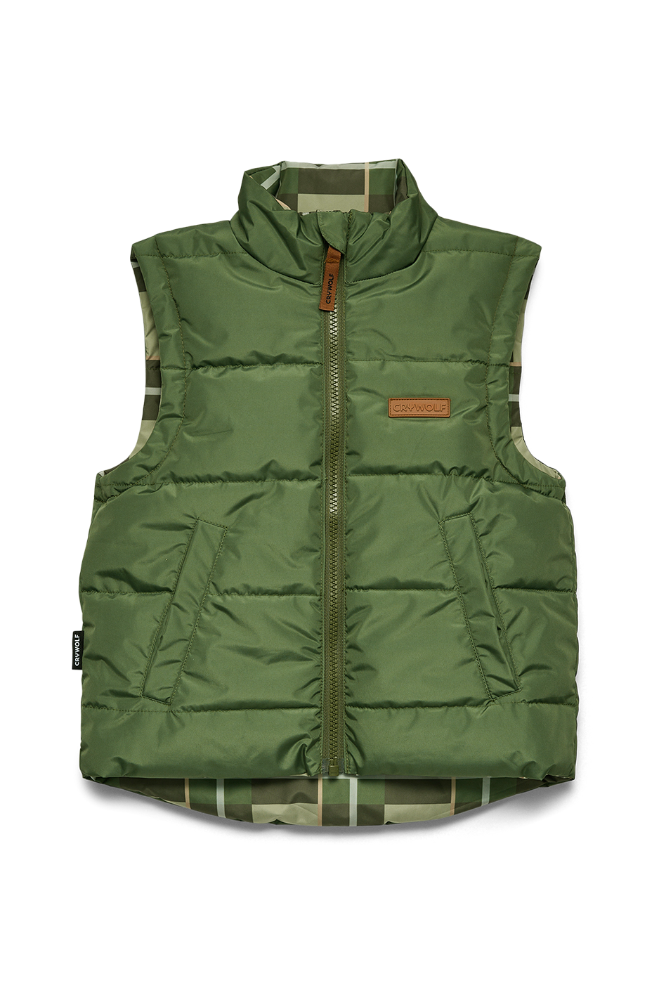Crywolf - Reversible Eco-Vest Field Plaid