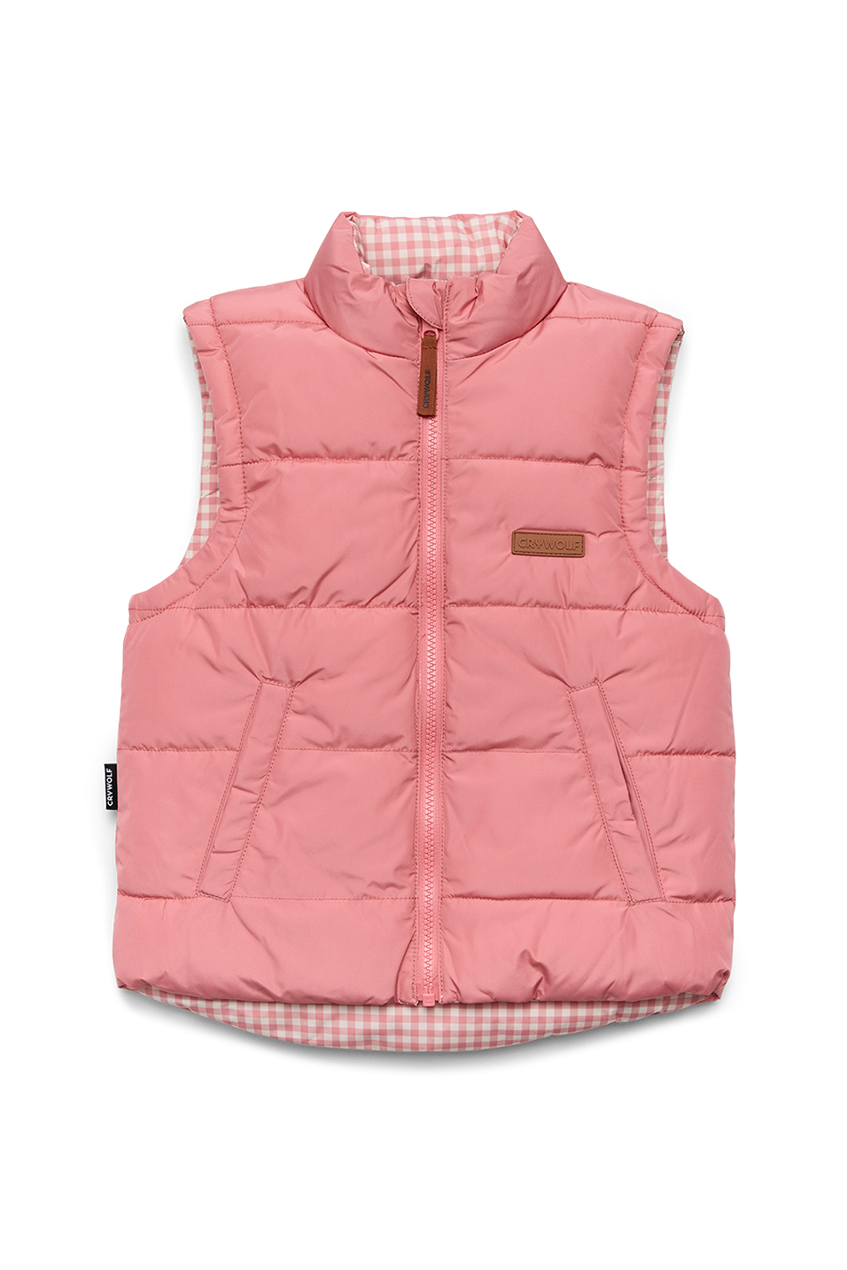 Crywolf - Reversible Eco-Vest Rose Plaid