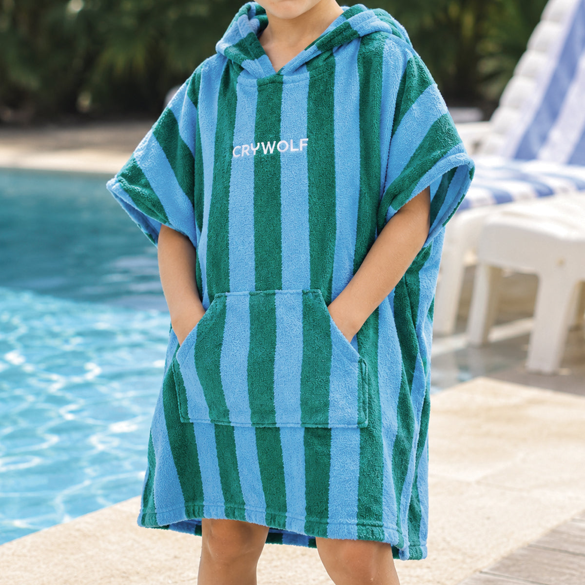 Crywolf - Hooded Towel Deck Stripe
