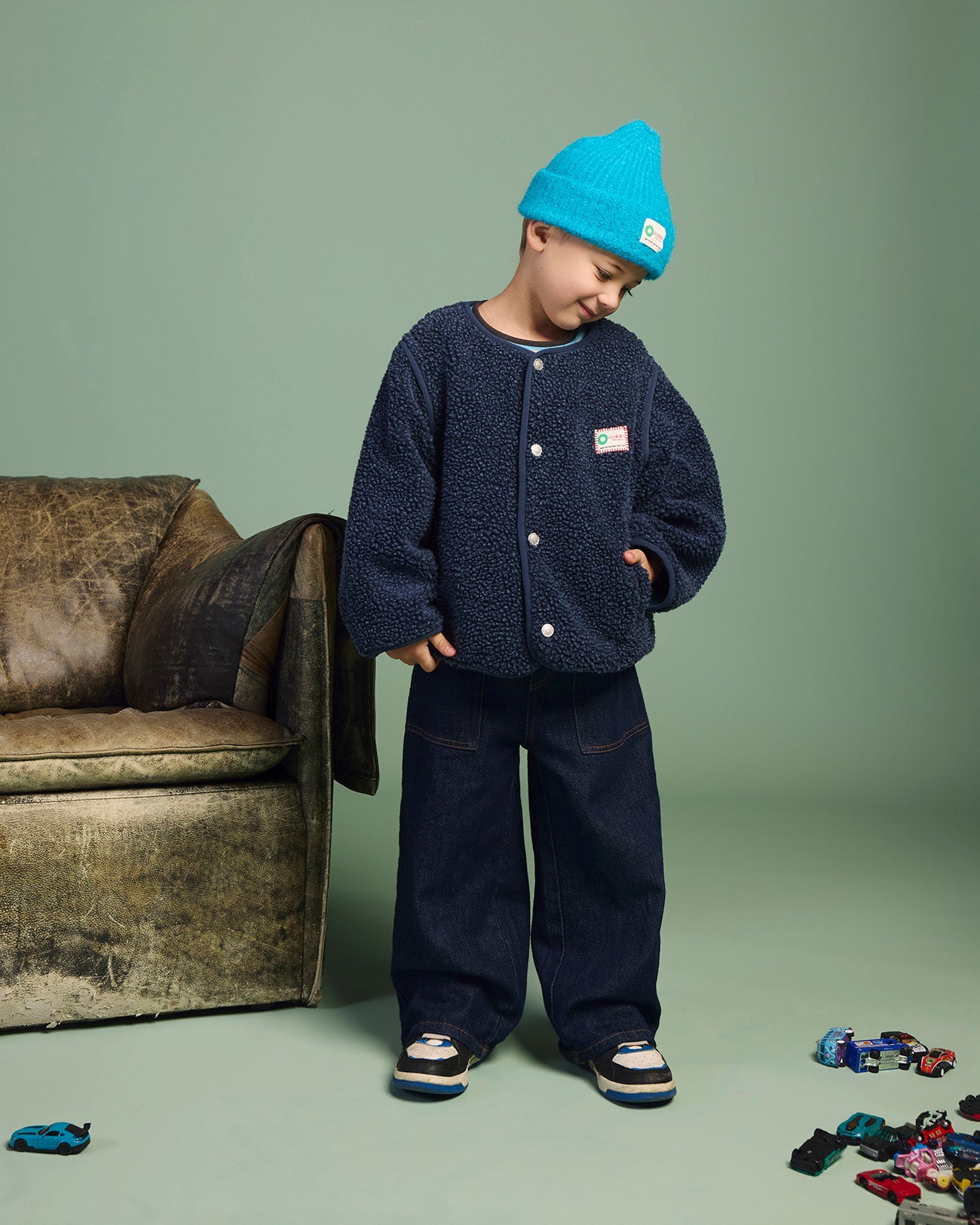 PRE-ORDER Cubby - Sherling Switch Jacket Blueberry