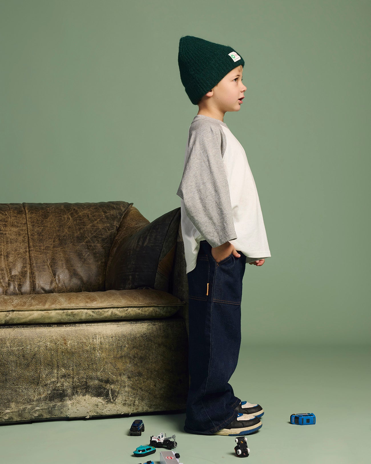 Cubby - Archie Raglan Sleeve Grey Marle