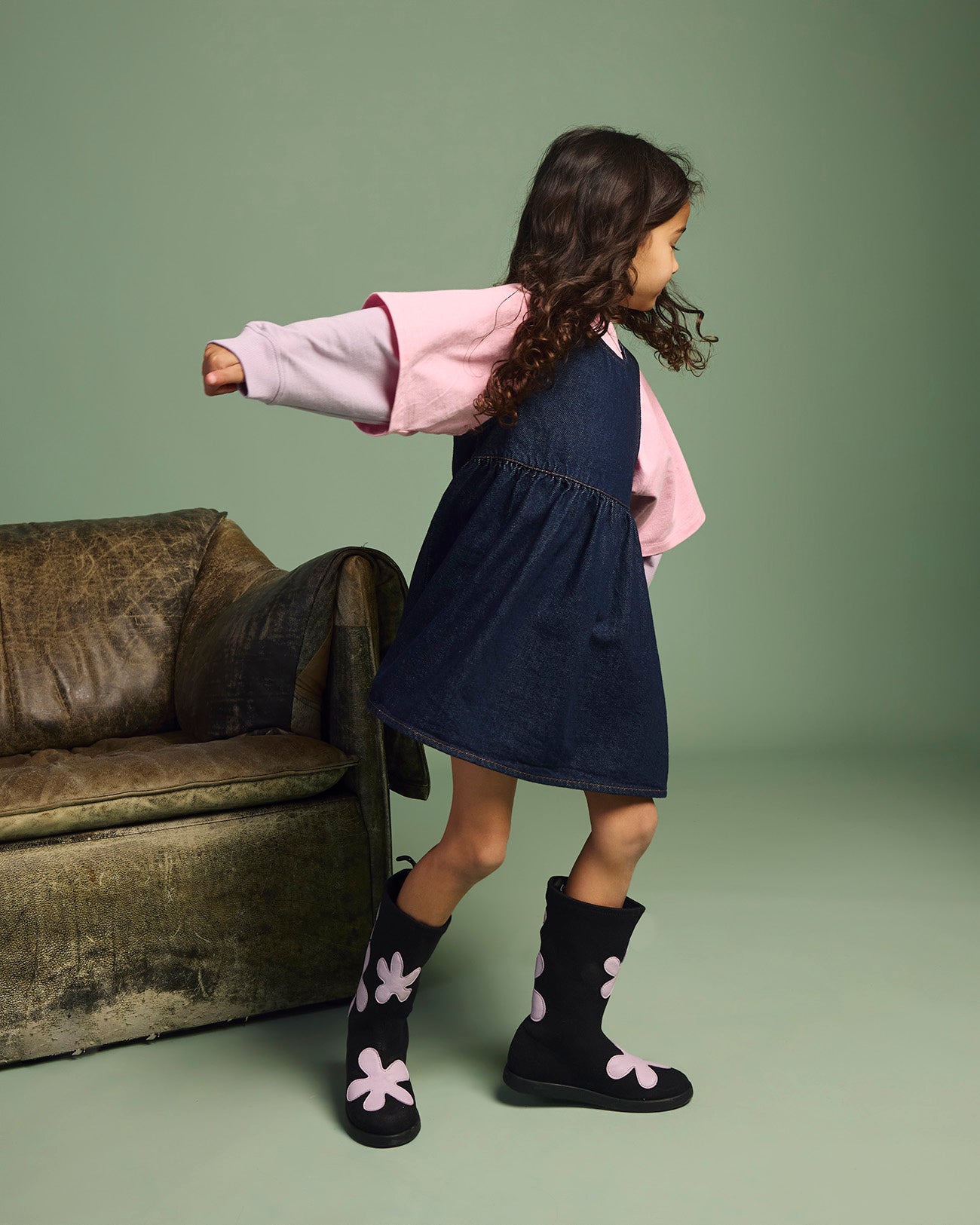 PRE-ORDER Cubby - Wendy Denim Dress Midnight