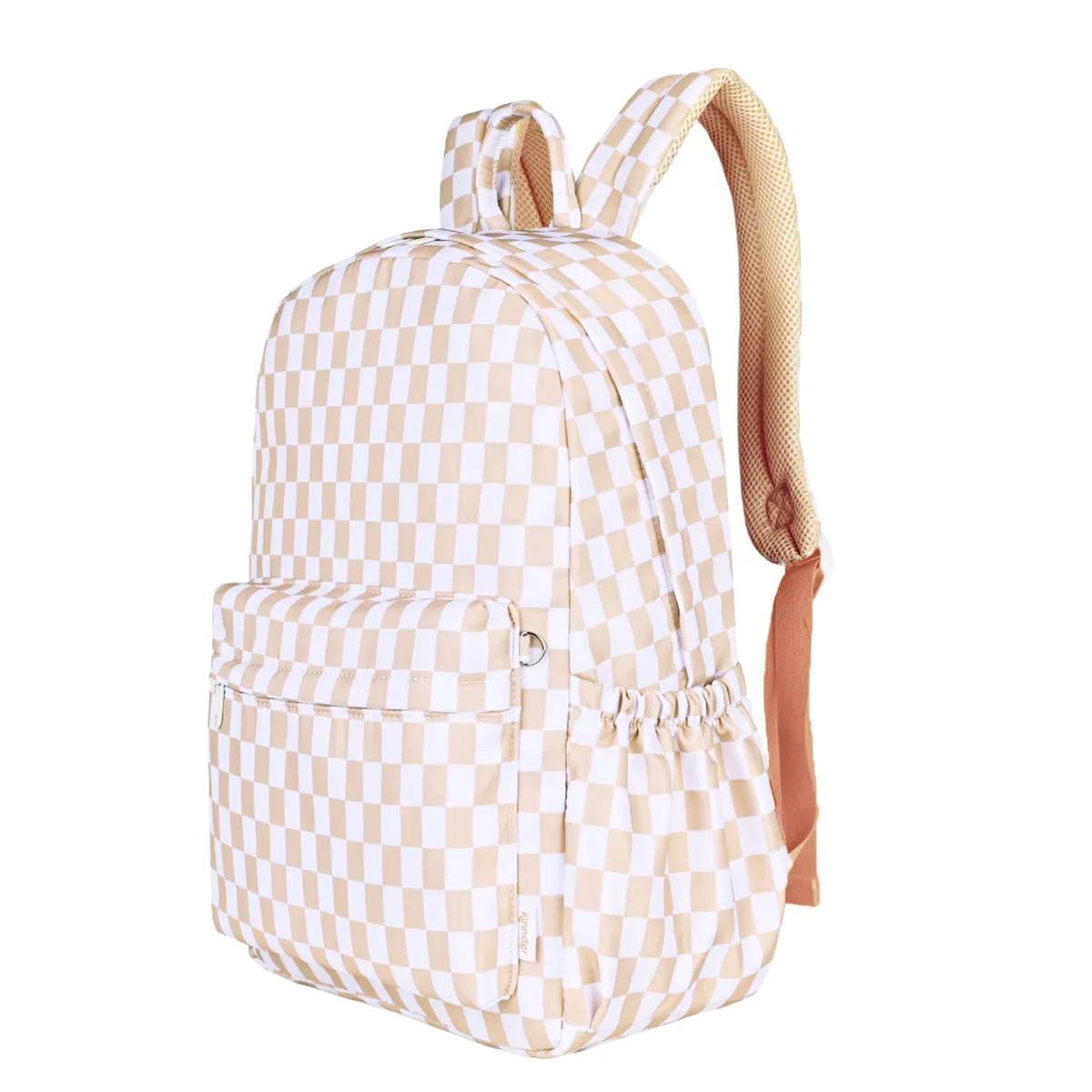Kinnder Junior Kindy/School Backpack in Caramel Check