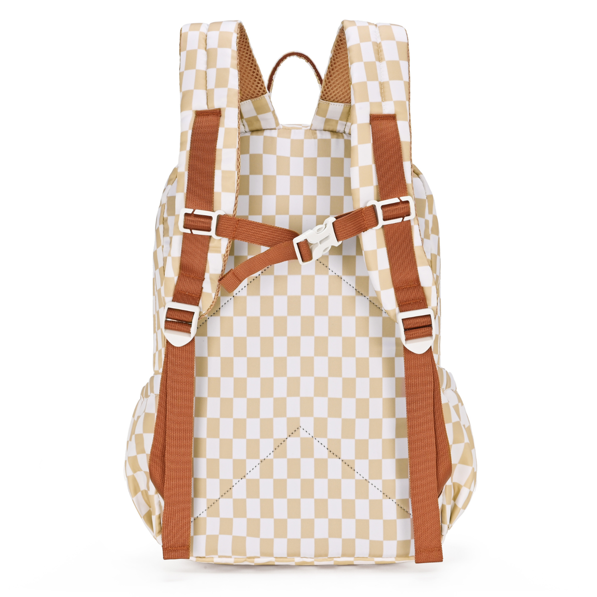 Kinnder Junior Kindy/School Backpack in Caramel Check
