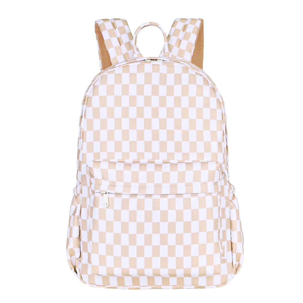 Kinnder Junior Kindy/School Backpack in Caramel Check