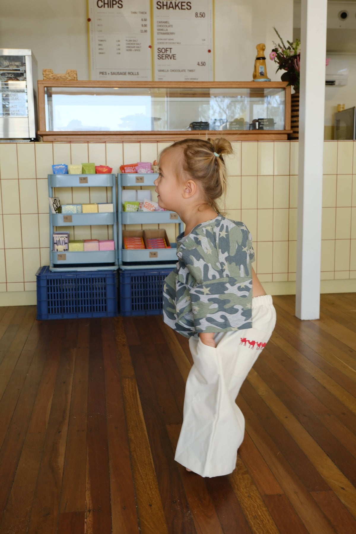 By Billie - Kids Oversized Tee Camo Star