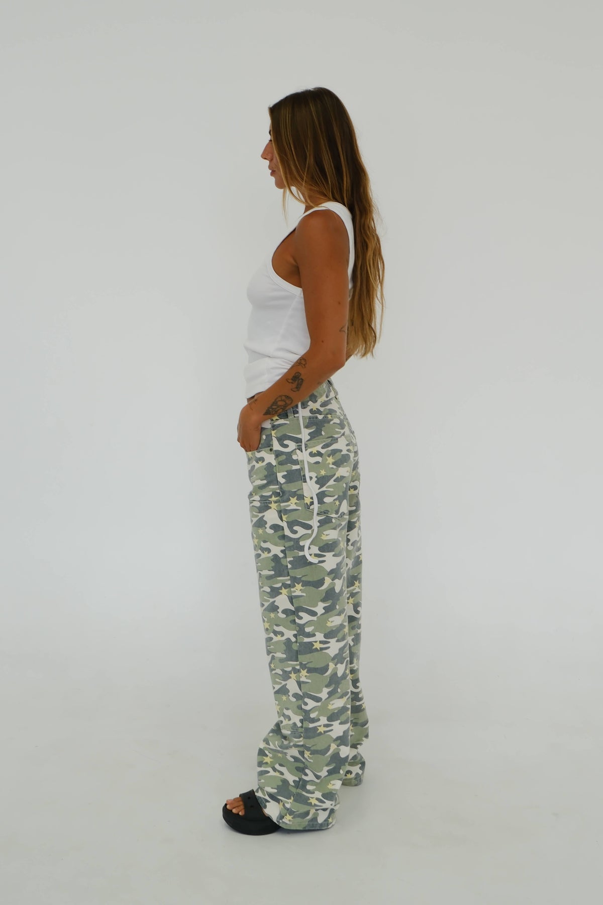 PRE-ORDER By Billie - Baggy Jean Camo Star