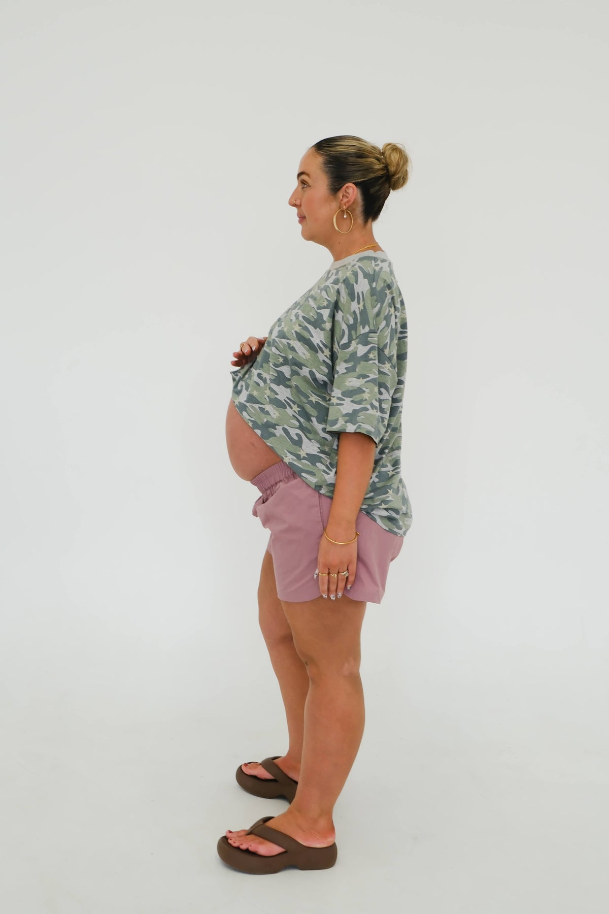 PRE-ORDER By Billie - Womens Oversized Tee Camo Star