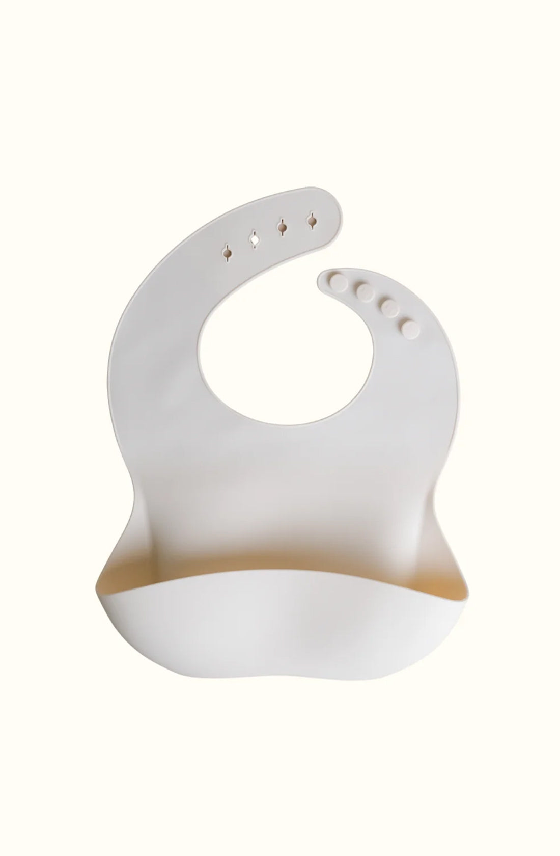 ROMMER Silicone Bib in Creme.