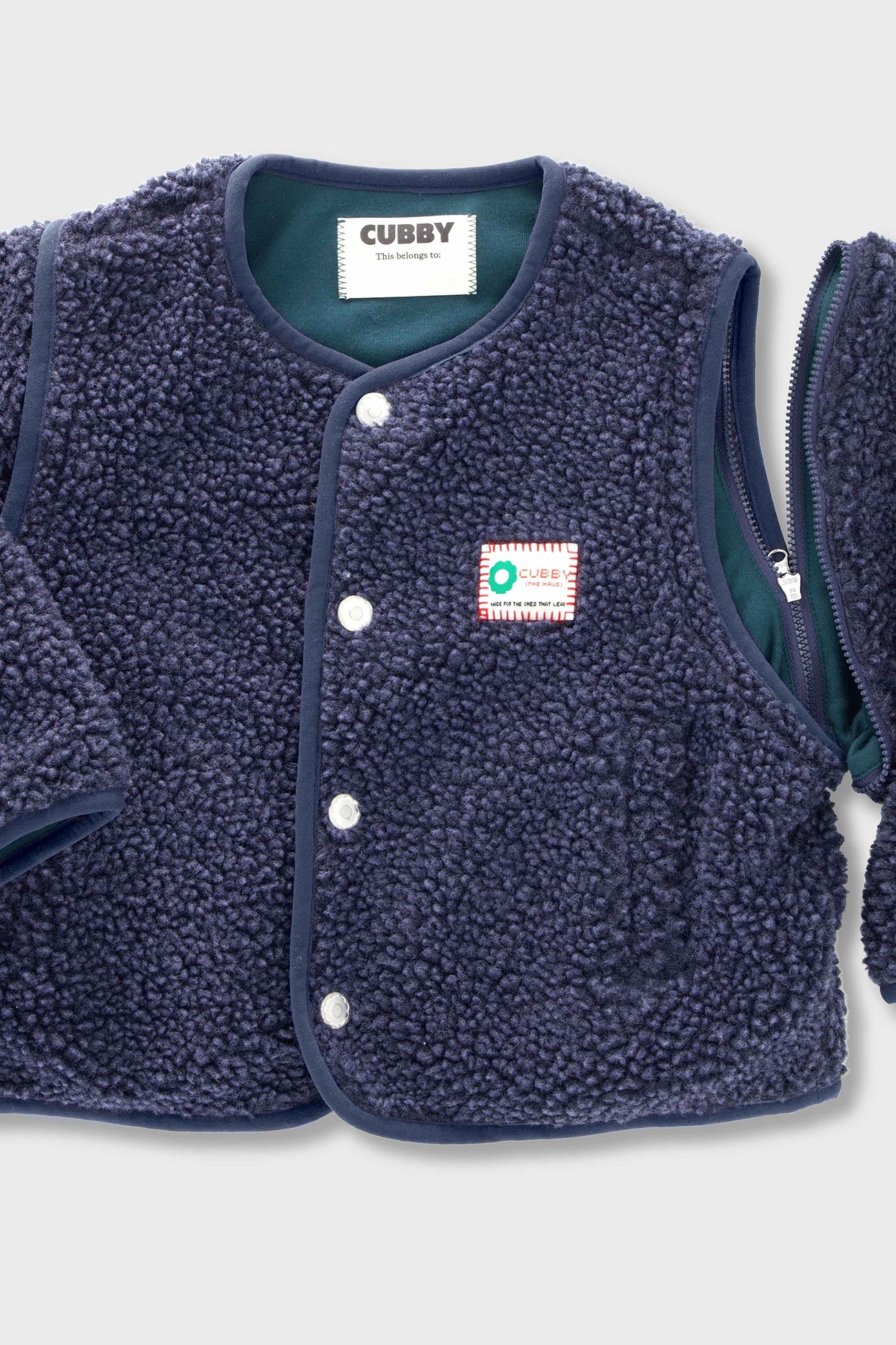 PRE-ORDER Cubby - Sherling Switch Jacket Blueberry