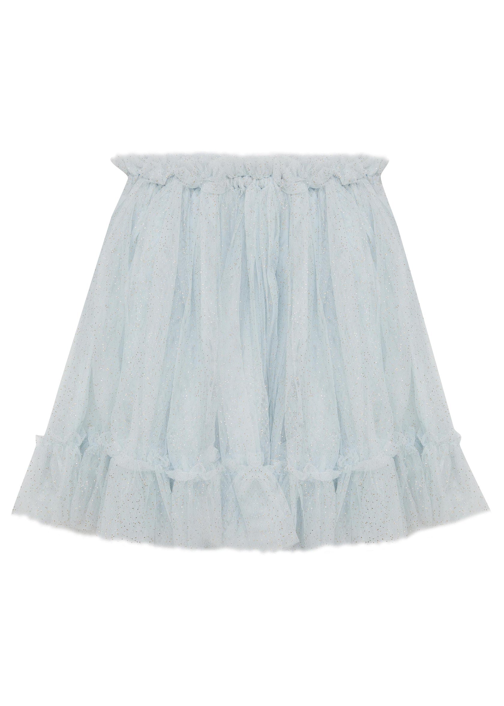 A carrie tutu in the iced lake colour by bella + lace on a white background